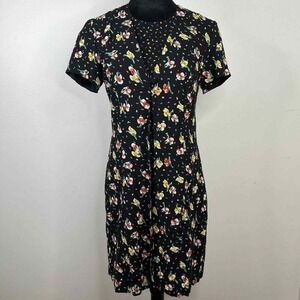 Vintage 90s Jessica‎ Howard Floral Confetti Multi Print Swing Retro Dress